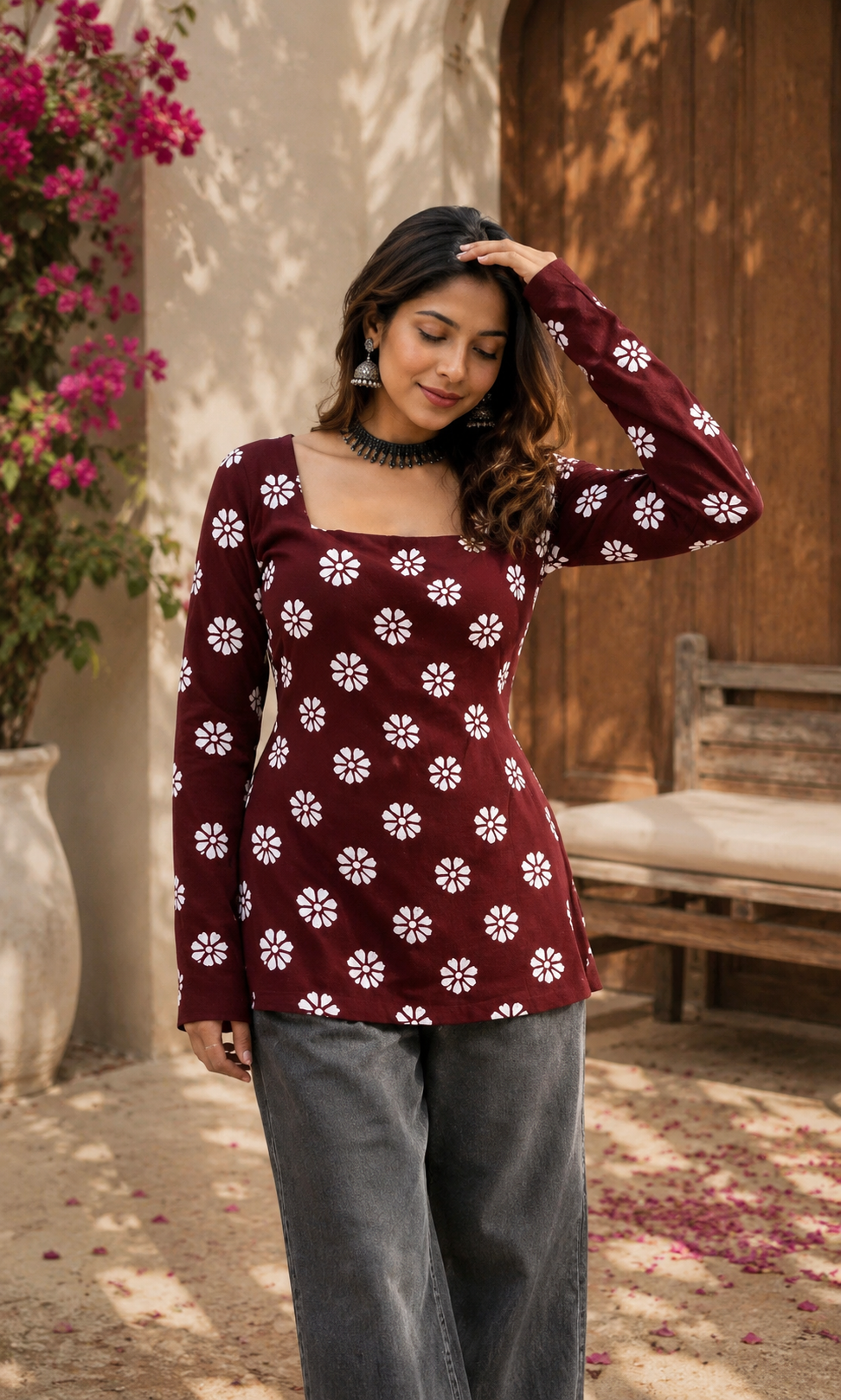 Short Kurti Floral